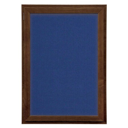 United Visual Products Outdoor Enclosed Combo Board, 72"x36", Black Frame/Blue & Medium Grey UVCB7236ODB-BLUE-MEDGRY